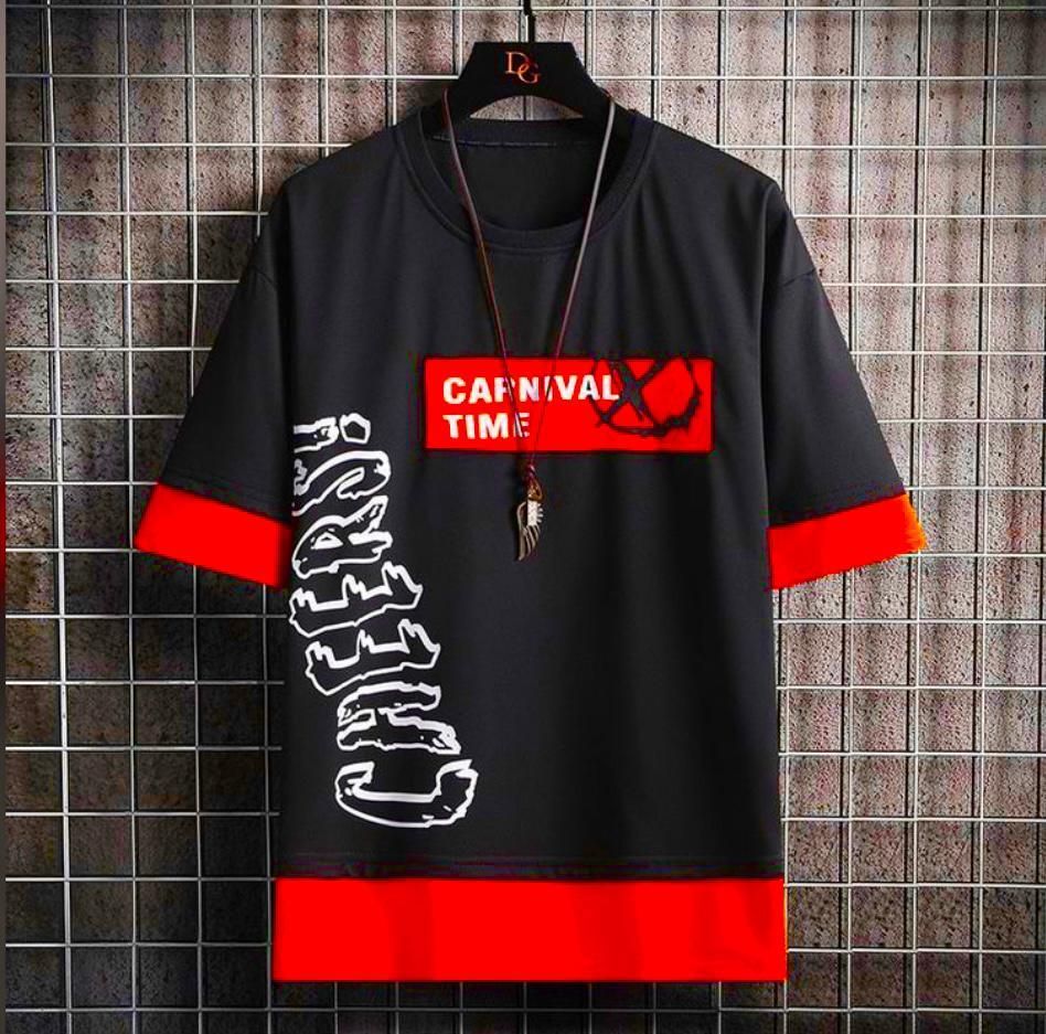 Cotton Printed Half Sleeves Mens Round Neck T-Shirt