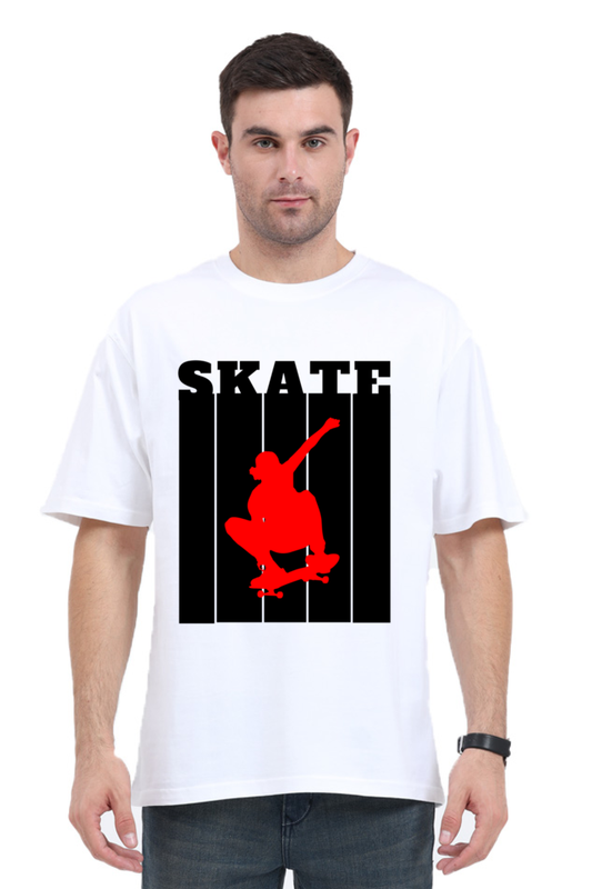 Skate Red Oversized T-Shirt