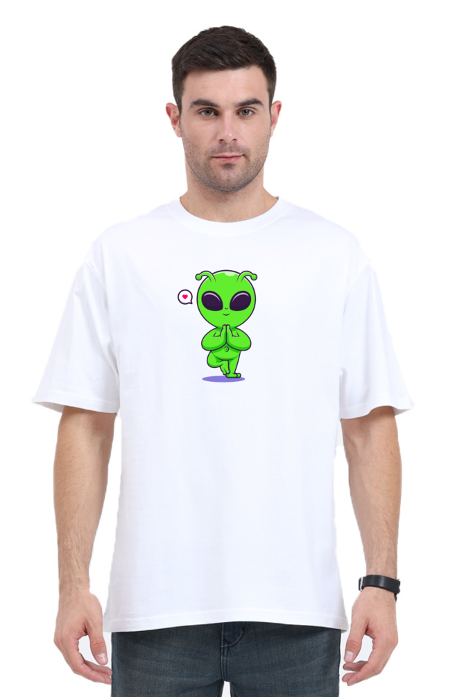 Namaste Alien Oversized T-Shirt