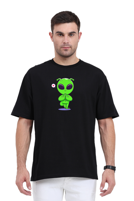 Namaste Alien Oversized T-Shirt
