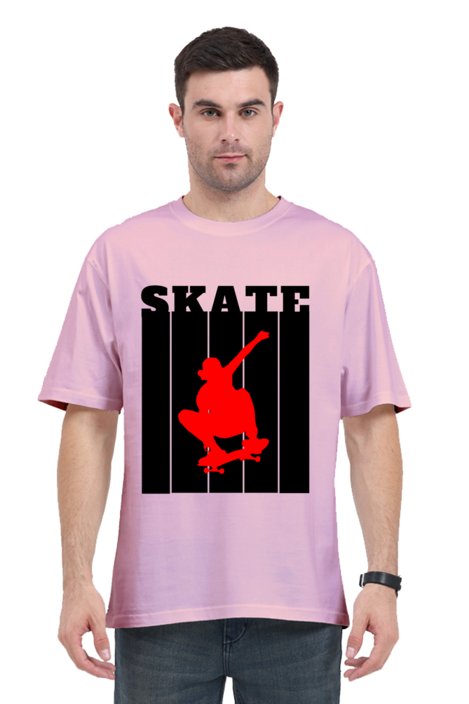 Skate Red Oversized T-Shirt