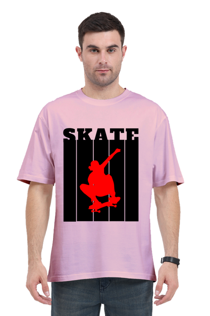 Skate Red Oversized T-Shirt