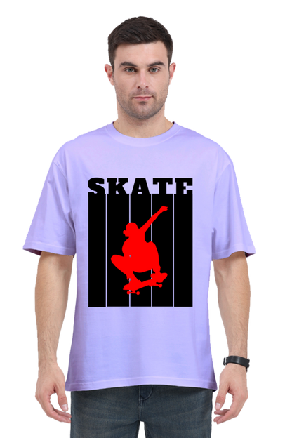 Skate Red Oversized T-Shirt