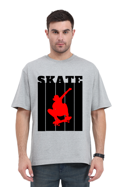 Skate Red Oversized T-Shirt