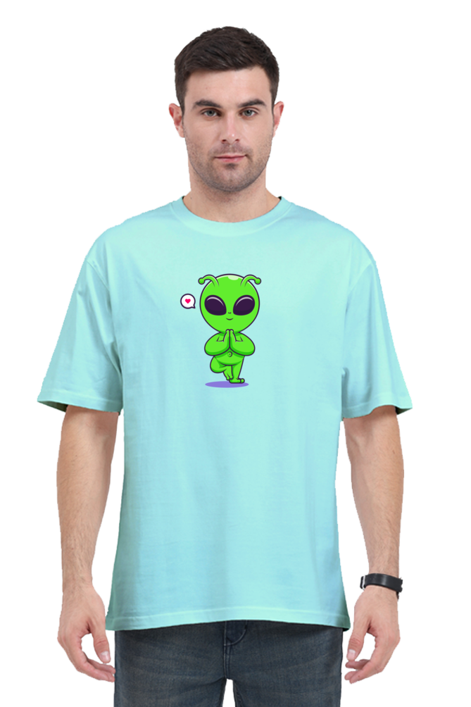 Namaste Alien Oversized T-Shirt