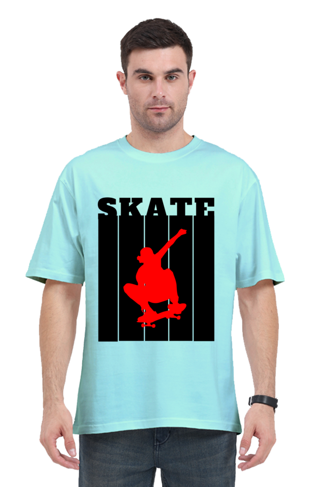 Skate Red Oversized T-Shirt