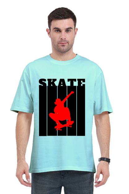 Skate Red Oversized T-Shirt