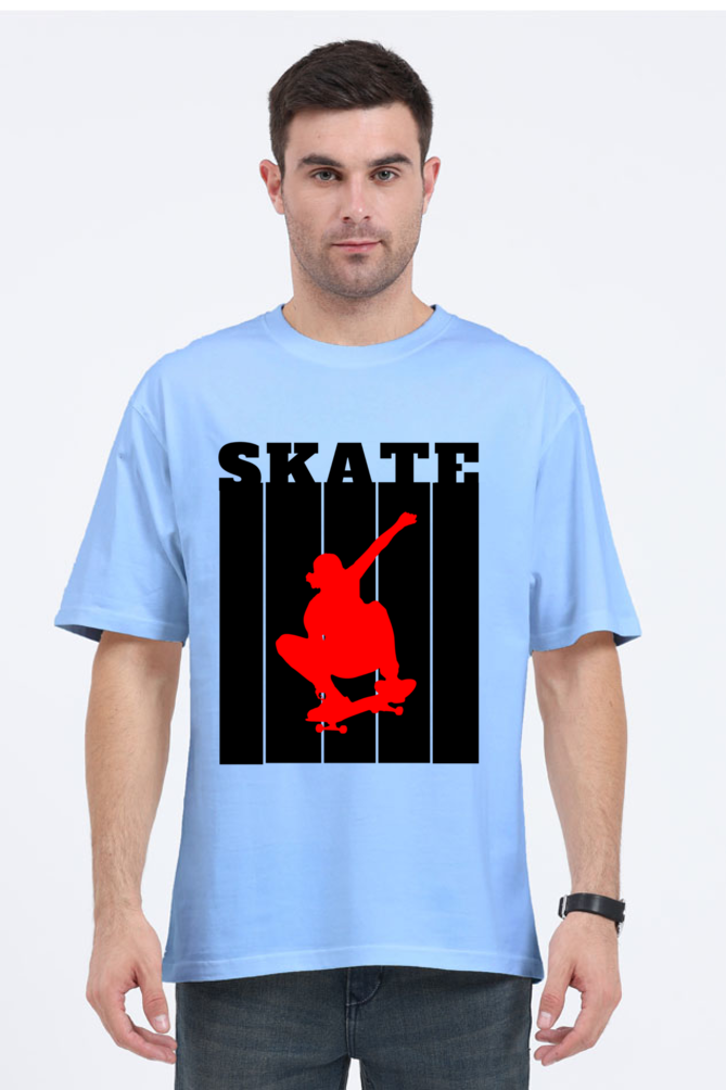Skate Red Oversized T-Shirt