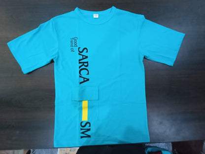 Men's Printed Oversized T-Shirt with Drop Shoulder